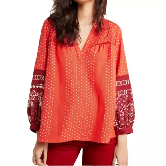 NWT, Anthropologie Vineet Bahl Nora Embroidered Tunic - Picture 10 of 16